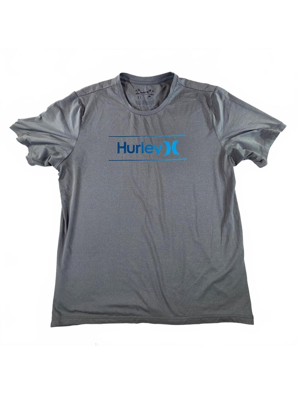 Hurley Men's XL Gray Quick-Dry UPF 50+ T-Shirt Casual Activewear